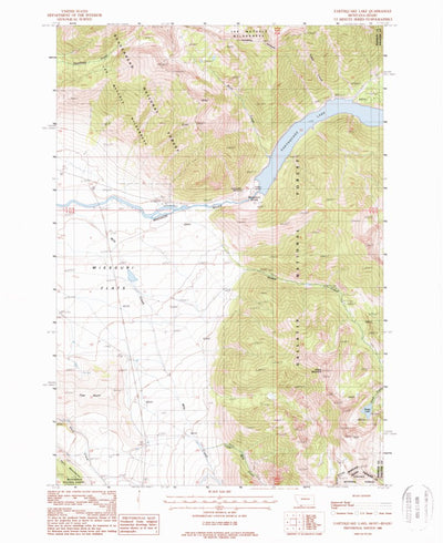 United States Geological Survey Earthquake Lake, MT-ID (1988, 24000-Scale) digital map