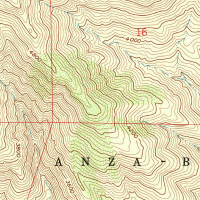 United States Geological Survey Earthquake Valley, CA (1959, 24000-Scale) digital map