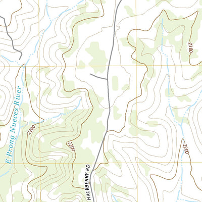 United States Geological Survey Earwood Creek SW, TX (2022, 24000-Scale) digital map