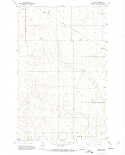 United States Geological Survey Easby, ND (1972, 24000-Scale) digital map