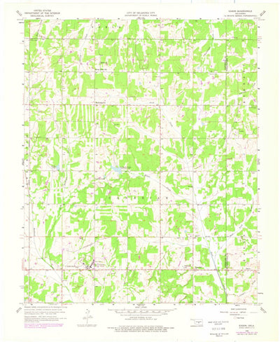 United States Geological Survey Eason, OK (1958, 24000-Scale) digital map