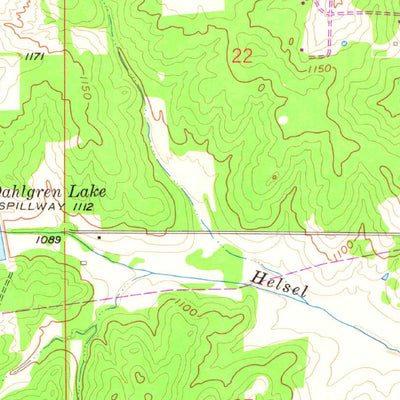 United States Geological Survey Eason, OK (1958, 24000-Scale) digital map