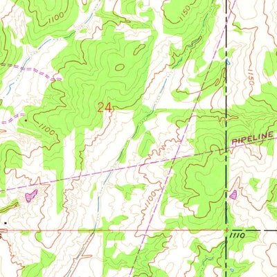 United States Geological Survey Eason, OK (1958, 24000-Scale) digital map