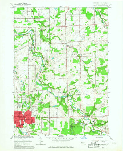 United States Geological Survey East Aurora, NY (1965, 24000-Scale) digital map