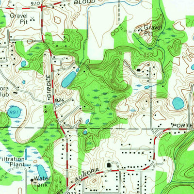 United States Geological Survey East Aurora, NY (1965, 24000-Scale) digital map