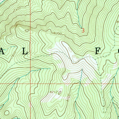 United States Geological Survey East Basin Creek, ID (1964, 24000-Scale) digital map