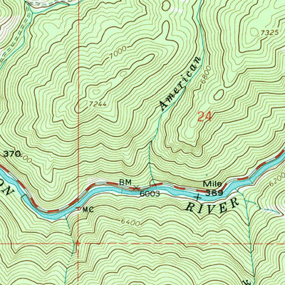 United States Geological Survey East Basin Creek, ID (1964, 24000-Scale) digital map