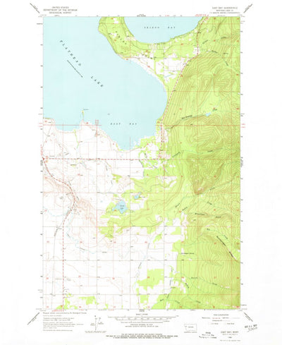 United States Geological Survey East Bay, MT (1964, 24000-Scale) digital map