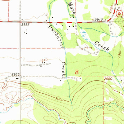 United States Geological Survey East Bay, MT (1964, 24000-Scale) digital map