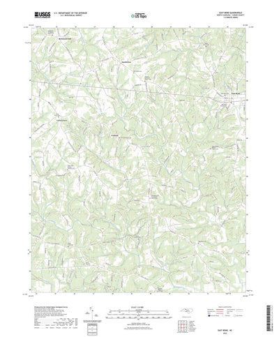 United States Geological Survey East Bend, NC (2022, 24000-Scale) digital map