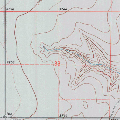United States Geological Survey East Bridge Creek North, KS (1966, 24000-Scale) digital map