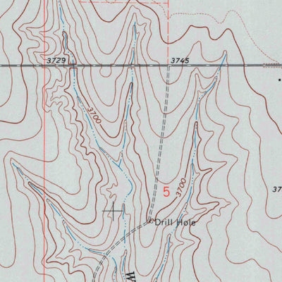 United States Geological Survey East Bridge Creek North, KS (1966, 24000-Scale) digital map