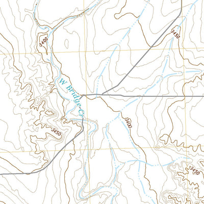 United States Geological Survey East Bridge Creek South, KS (2022, 24000-Scale) digital map