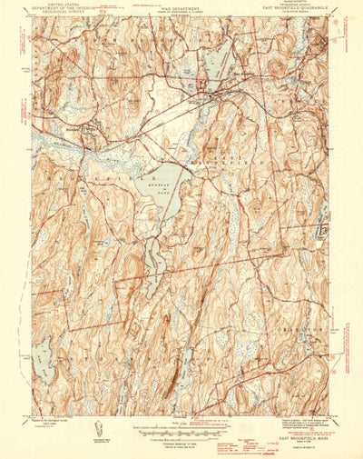 United States Geological Survey East Brookfield, MA (1946, 31680-Scale) digital map