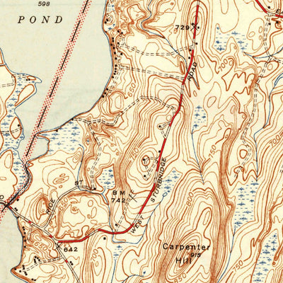 United States Geological Survey East Brookfield, MA (1946, 31680-Scale) digital map