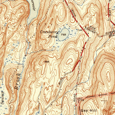 United States Geological Survey East Brookfield, MA (1946, 31680-Scale) digital map
