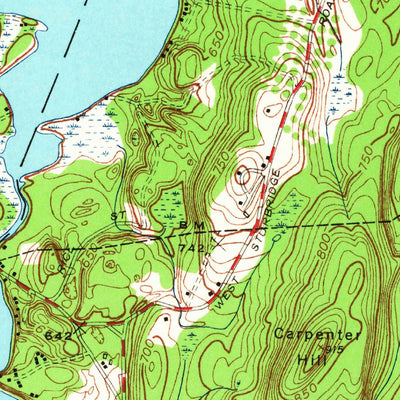 United States Geological Survey East Brookfield, MA (1954, 24000-Scale) digital map