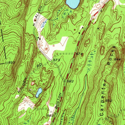 United States Geological Survey East Brookfield, MA (1954, 24000-Scale) digital map