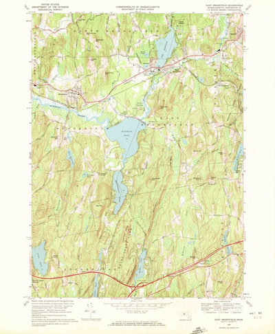 United States Geological Survey East Brookfield, MA (1969, 24000-Scale) digital map