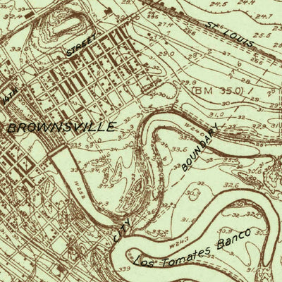 United States Geological Survey East Brownsville, TX (1930, 24000-Scale) digital map