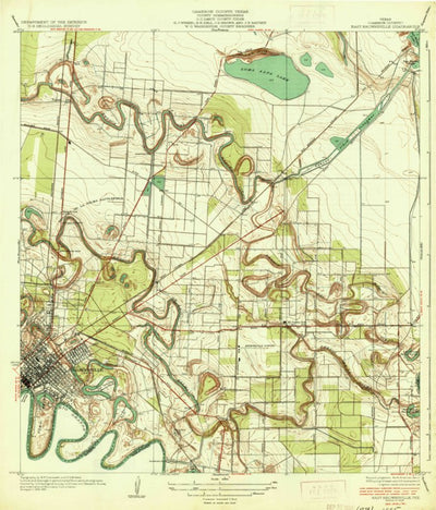 United States Geological Survey East Brownsville, TX (1936, 31680-Scale) digital map