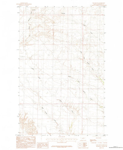 United States Geological Survey East Butte, MT (1984, 24000-Scale) digital map