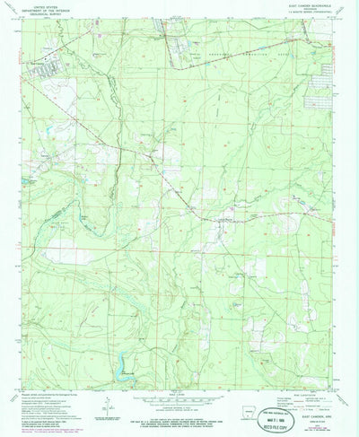 United States Geological Survey East Camden, AR (1973, 24000-Scale) digital map