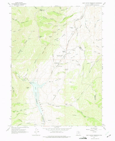 United States Geological Survey East Canyon Reservoir, UT (1961, 24000-Scale) digital map