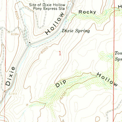 United States Geological Survey East Canyon Reservoir, UT (1961, 24000-Scale) digital map