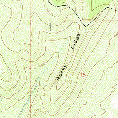 United States Geological Survey East Canyon Reservoir, UT (1961, 24000-Scale) digital map