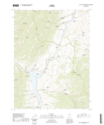 United States Geological Survey East Canyon Reservoir, UT (2020, 24000-Scale) digital map