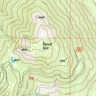 United States Geological Survey East Canyon Ridge, WA (1994, 24000-Scale) digital map