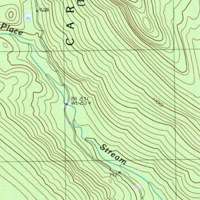 United States Geological Survey East Carry Pond, ME (1989, 24000-Scale) digital map