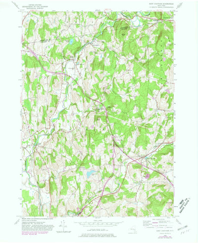 United States Geological Survey East Chatham, NY (1953, 24000-Scale) digital map