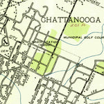 United States Geological Survey East Chattanooga, TN (1935, 24000-Scale) digital map