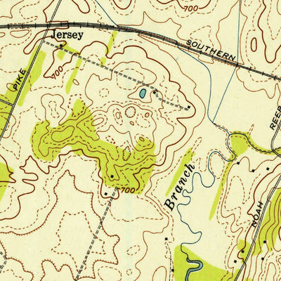 United States Geological Survey East Chattanooga, TN (1942, 24000-Scale) digital map