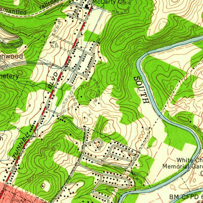 United States Geological Survey East Chattanooga, TN (1958, 24000-Scale) digital map