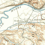 United States Geological Survey East Cincinnati, OH-KY (1898, 62500-Scale) digital map