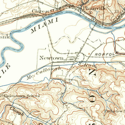 United States Geological Survey East Cincinnati, OH-KY (1898, 62500-Scale) digital map