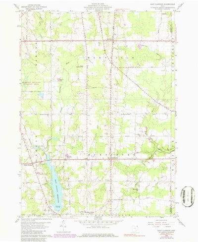 United States Geological Survey East Claridon, OH (1959, 24000-Scale) digital map