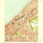 United States Geological Survey East Cleveland, OH (1953, 24000-Scale) digital map