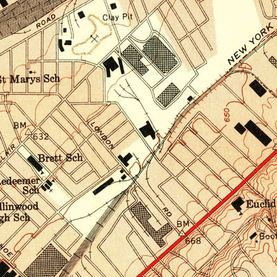 United States Geological Survey East Cleveland, OH (1953, 24000-Scale) digital map