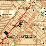 United States Geological Survey East Cleveland, OH (1953, 24000-Scale) digital map