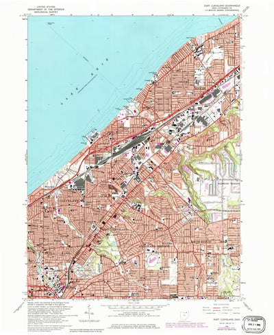 United States Geological Survey East Cleveland, OH (1963, 24000-Scale) digital map