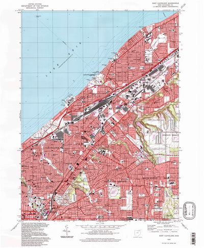 United States Geological Survey East Cleveland, OH (1994, 24000-Scale) digital map