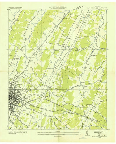 United States Geological Survey East Cleveland, TN (1935, 24000-Scale) digital map