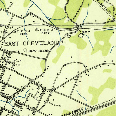 United States Geological Survey East Cleveland, TN (1935, 24000-Scale) digital map