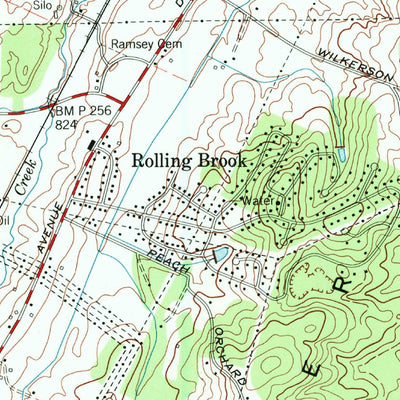 United States Geological Survey East Cleveland, TN (1976, 24000-Scale) digital map