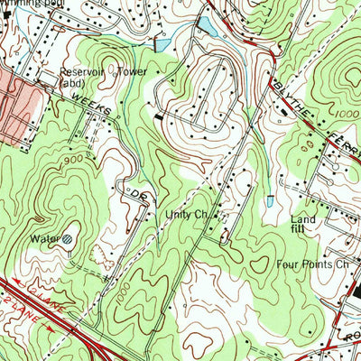 United States Geological Survey East Cleveland, TN (1976, 24000-Scale) digital map