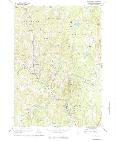 United States Geological Survey East Corinth, VT (1973, 24000-Scale) digital map